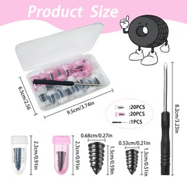 HIAHXC Vacuum Tyre Repair Nail Expert Tyre Repair Kit Car Rubber Nails and Screwdriver Self Service Car Tyre Repair Kit General Purpose Tubeless Repair Kit