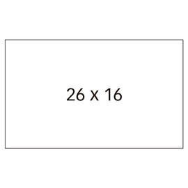 agipa Etiketten für Preisauszeichner, 26 x 16 mm, weiß