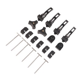 Tonneau Cover Clamp Set for Hard Tri Fold Tonneau Cover, Universal Parts Rear Front Clamp Tonneau Cover Repair Kit Aluminium Replacement Parts