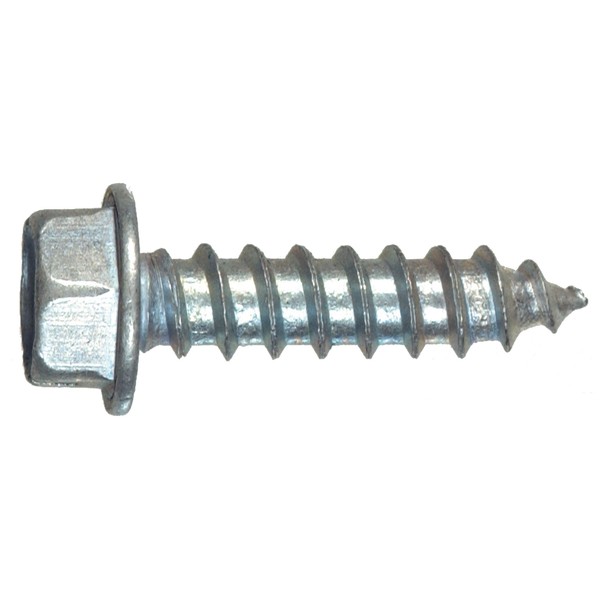 The Hillman Group 70275 8-Inch x 5/8-Inch Hex Washer Head Slotted Sheet Metal Screw, 100-Pack