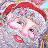 Children Handmade Santa Clause Pattern DIY Stereo Feeling Rhinestone Diamond