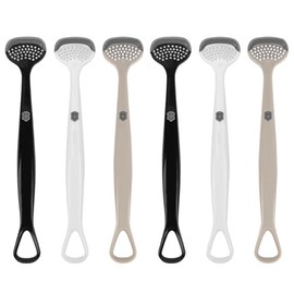 Adorila Paquete De 6 Cepillos Y Raspadores De Lengua, Limpiador De Lengua Para Adultos, Limpiador De Raspador De Lengua Para Higiene Bucal Y Aliento Fresco
