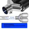 Vechkom 2.5"Inlet 3.5"Outlet Double Exhaust Tip 7.48'' Overall width Carbon