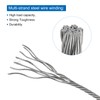 sourcing map 3mm (1/8 inch) Clear Vinyl Coated Wire Ropes,