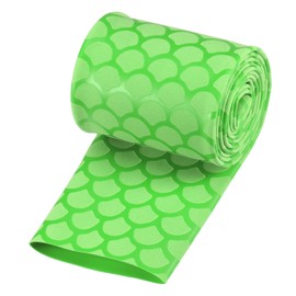 uxcell Heat Shrink Wrap Tubing Sleeve for Fishing Rod Grips Handle, 63mm Flat 3.3ft 2:1 Rate Green