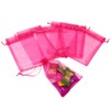Bezall 100pcs Drawstring Organza Jewelry Candy Pouch Party Wedding Favor