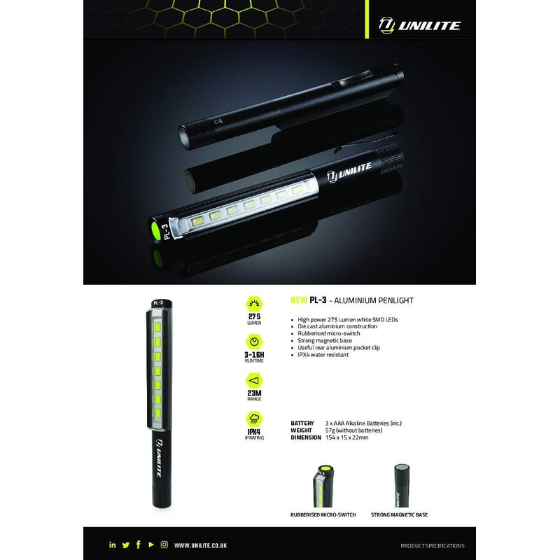 Unilite PL-3 inspection light.