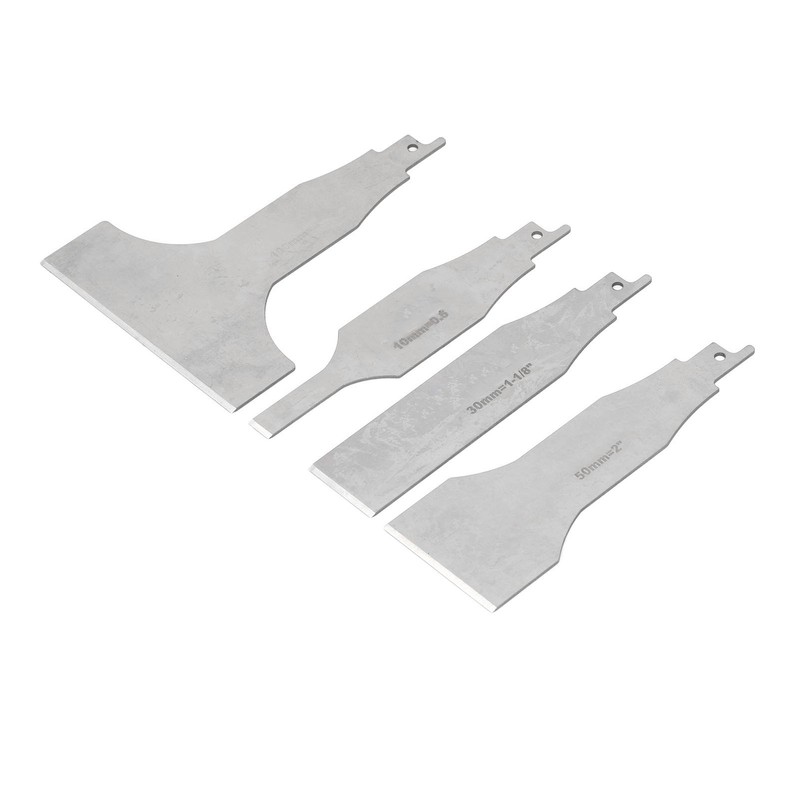 4PCS Reciprocating Saw Scraper Blade Multifunctional Stainless Steel Tile Cleaning