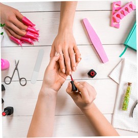 Healeved 10pcs Practical Portable Nail Art Polishing Files for Home Diy Manicure Nano Glass Material with Fine Workmanship for Surface Polishing and Nail Care