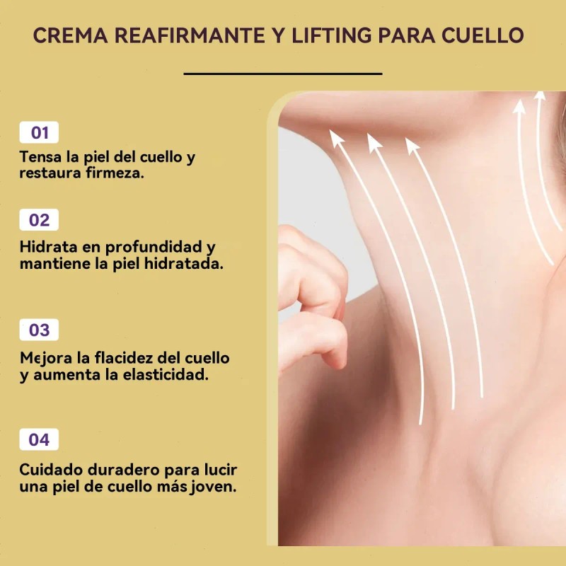 Crema Reafirmante Para El Cuello Con Rulos, Hidratante
