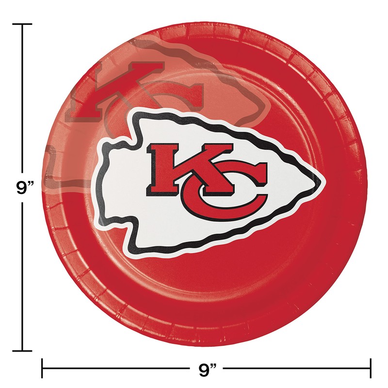 Trendware Kansas City Chiefs Paper Plate and Napkin Party Kit,