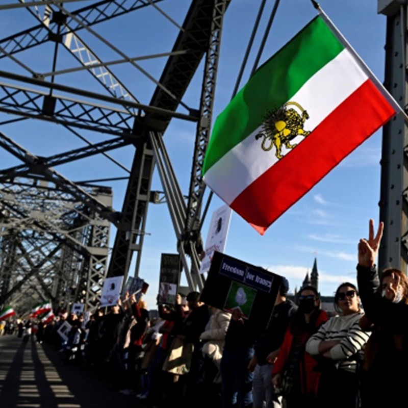 Iran Old Flag 3x5 Ft,Canvas Header and Double Stitched -