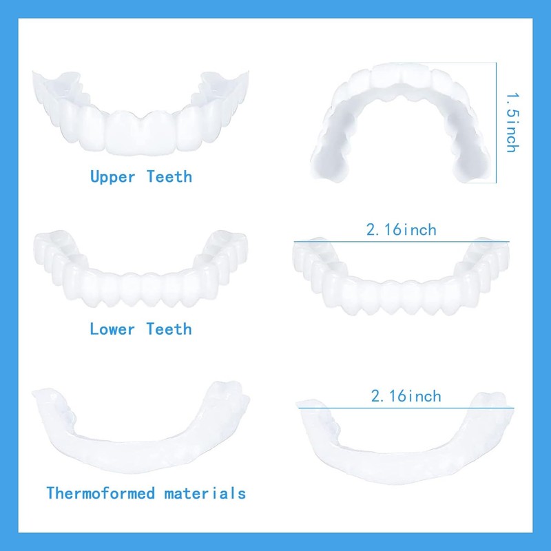 2 sets of denture, denture, denture, denture, DIY temporary repair