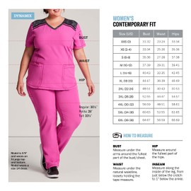 Dynamix Scrubs for Women, Drawstring Cargo Pants for Women DK130, S, Navy