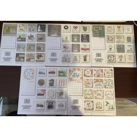 2022 Dollar Tree Farmhouse Calendars Sealed Set Of 5 Craft
