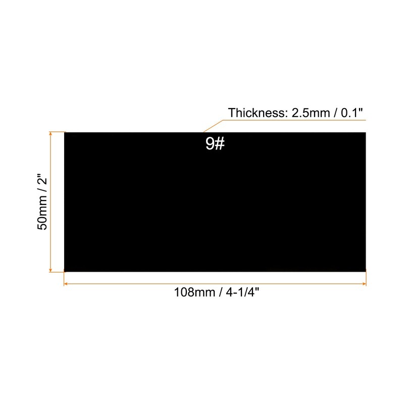 PATIKIL Welding Len Shade 9 Glass 4-1/4"x 2", 20 Pack