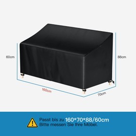 Awnic Bench Cover Protective Cover for Garden Bench 3 Seater Tear-Resistant Waterproof Anti-UV