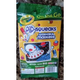 Crayola On the Go - Pip Squeaks 2) Washable Markers 6) Coloring Pages Ships FREE