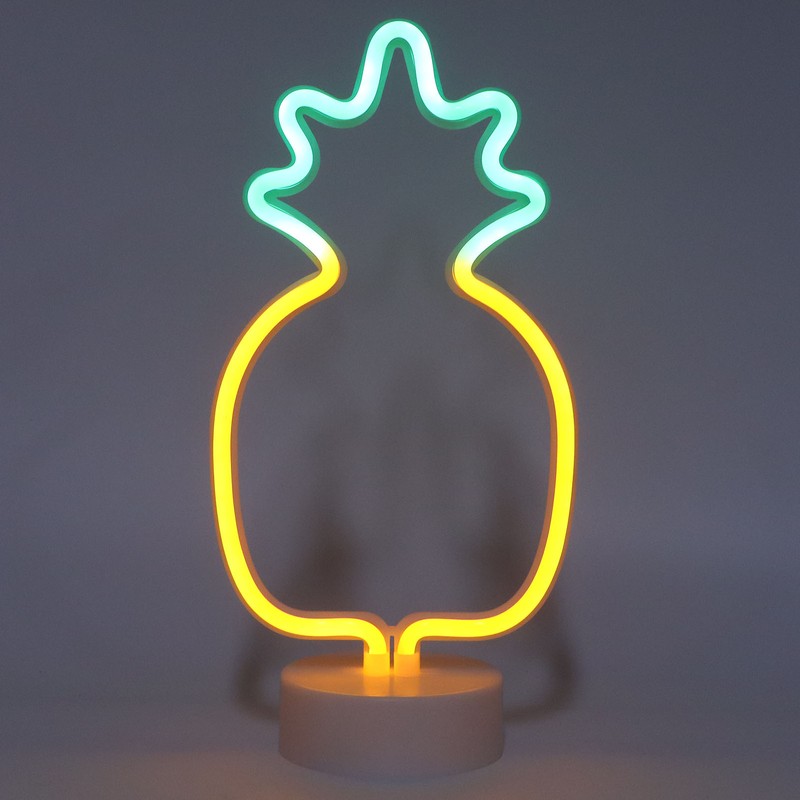 Tabletop Neon Sign Light Unique Shaped Night Lamp with Holder