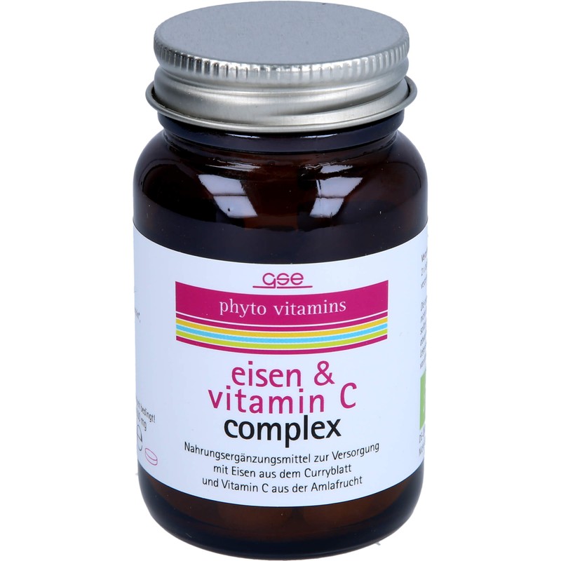 phyto vitamins Eisen und Vitamin C Complex Bio, 60 St.
