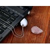WooTeck 64GB Crystal Loving Heart Jewelry USB Flash Drive Pendrive