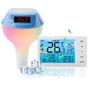 Pool Wireless Thermometer & Wireless Receiver, IPX8 Waterproof Bath Thermometer,