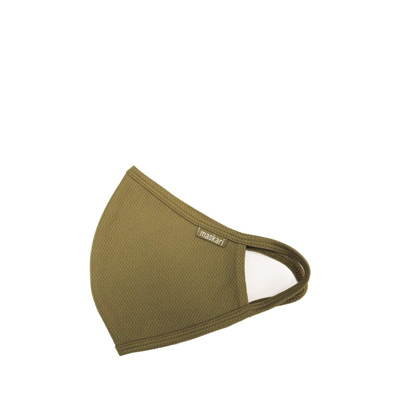 Maskari Khaki Green Reusable Face Mask | Face Masks Washable