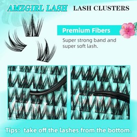 AMZGIRL LASH Pestañas postizas Manga, 140 unidades, efecto mojado, ultrafinas, con banda para pestañas, extensiones de pestañas de anime con púas, pestañas anchas (cachorro, mezcla C, 10-18 mm)