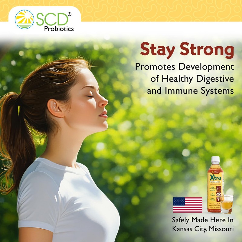 SCD Probiotics Xtra Immunity – Bio-Fermented Postbiotic Liquid Supplement with