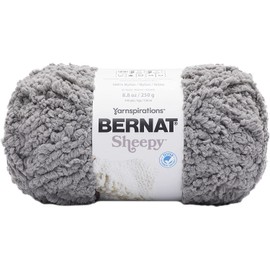 Bernat Sheepy Vapor Gray Yarn - 2 Pack of 250g/8.8oz - Nylon - 6 Super Bulky - Knitting/Crochet