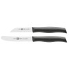 Zwilling Messer Twin Grip 2 teilig, Edelstahl, Silber/Schwarz, 38 x