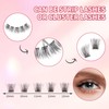 Natural Clear Band False Eyelashes Wispy Faux Mink Lashes Cat