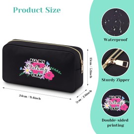 Ostomy Warrior Gift Travel Makeup Bag Ostomy Supplies for Women Ileostomy Awareness Gift Medical Pouch Cosmetic Pouch for Women Sister Mum Daughter Organizer Bag Ostomy Gifts for Women
