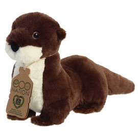 Aurora World Animals Aurora 35016 Nation River Otter, 34 cm, Eco-Friendly Plush Toy, Brown