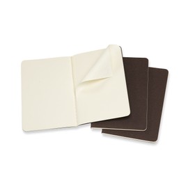 Moleskine CH013P2 Pocket Plain Cahier Journal - Coffee Brown (Pack of 3)