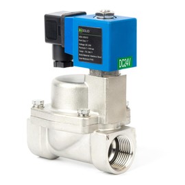 U.S. Solid High Pressure Solenoid Valve - 1 Inch 100 bar Stainless Steel 24V DC High Pressure High Temperature Resistance Electric Solenoid Valve, 100 bar, -76-248?
