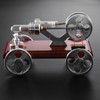 Metal Stirling Engine Model Car Toy Kit Aluminum Alloy Science