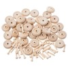 Factory Direct Craft Unfinished Wood DIY Craft Wooden Wheels and