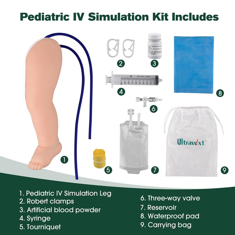 Ultrassist Pediatric IV Leg Kit, Pediatric IV and Phlebotomy Practice