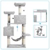 Hey-brother Large Multi-Level Cat Tree Condo Furniture with Sisal-Covered Scratching