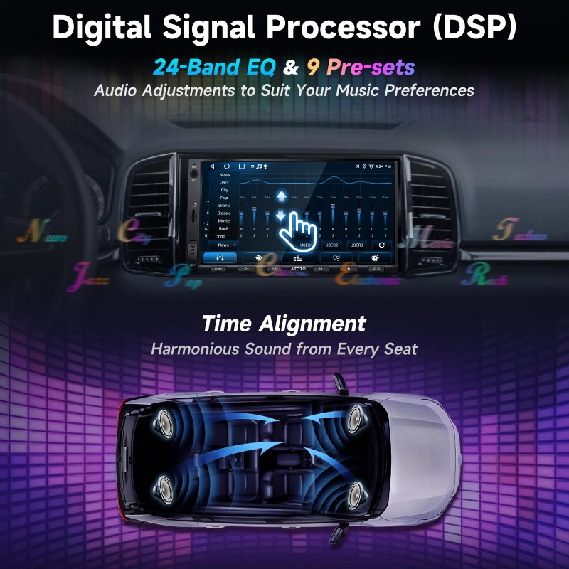 ATOTO 7" Double DIN ChatGPT Android Car Play Stereo Head