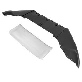 KUAFU Front Lower Bumper Valance & Skid Plate Compatible with 2013-2016 Ford Escape Replace for CJ5Z-17D957-AA CJ5Z-8419-BA FO1095247 FO1044106 Air Dam Deflector & Panel Molding Trim PP Plastic 2Pcs