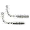 Lowrider Twisted Muffler W/Holes Chrome.