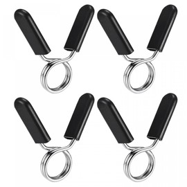 sourcing map Spring Clip Collars, 4pcs 24mm Gym Weight Bar Barbell Spring Collar Clip Dumbbell Lock Clamp Tool