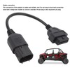 POCREATION Conector de diagnóstico OBD2, Adaptador de diagnóstico OBD2 a