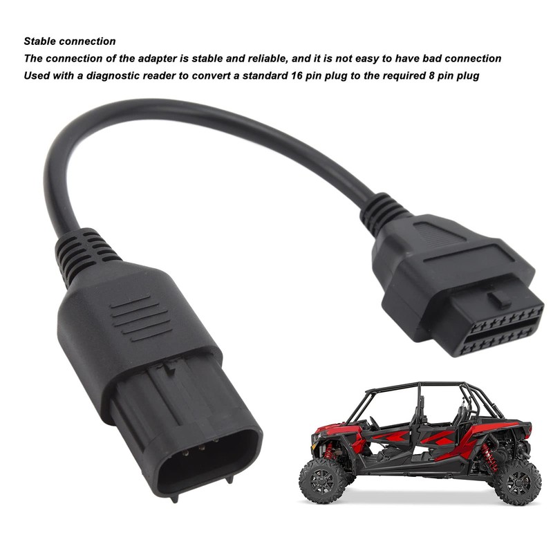 POCREATION Conector de diagnóstico OBD2, Adaptador de diagnóstico OBD2 a