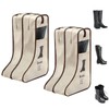 Poemtian 2PCS Portable Tall Boots Storage Bags, Dust-Proof Tall Boot