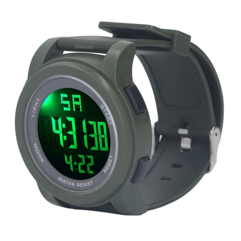 Digital Sports Watch Multifunctional Large Display Luminous 5Bar Waterproof Swimming