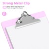 Macroclo Legal Size Clipboard, Pink Plastic 8.5 x 14 Clip
