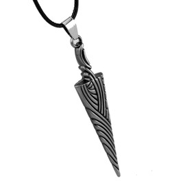 Anime Hollow Knight Hollow Knight Pure Nail Sword Bone Nail Pendant Necklace Trendy Geometry Rope Choker Necklace Jewelry